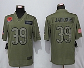 Nike Bears 39 Eddie Jackson 2019 Olive Salute To Service Limited Jersey,baseball caps,new era cap wholesale,wholesale hats